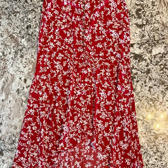 Medium Women’s Juniors Windsor On Vacay Floral Maxi Skirt Beach Boho Buttons - Picture 12 of 15